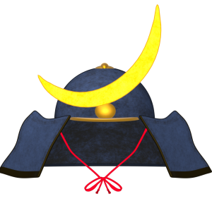 かっこいい兜のイラスト