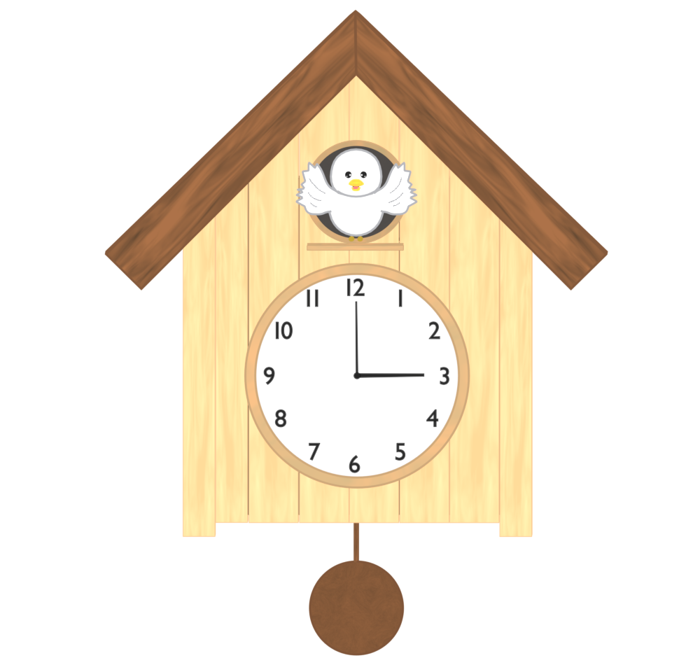 鳩時計のイラスト