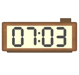 デジタル時計のイラスト