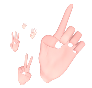 指で数えるカウントダウンのイラスト