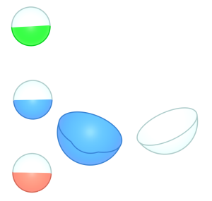 ガチャガチャのカプセルのイラスト