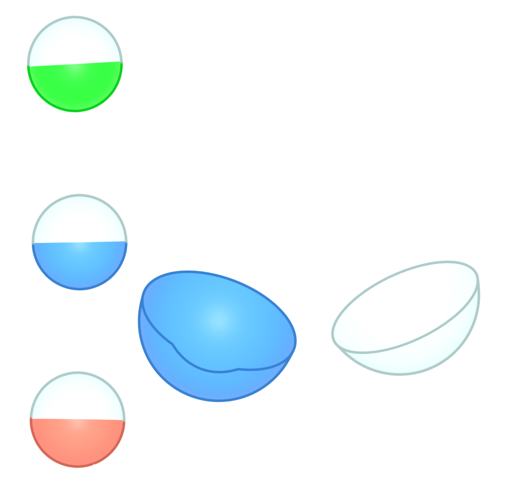 ガチャガチャのカプセルのイラスト