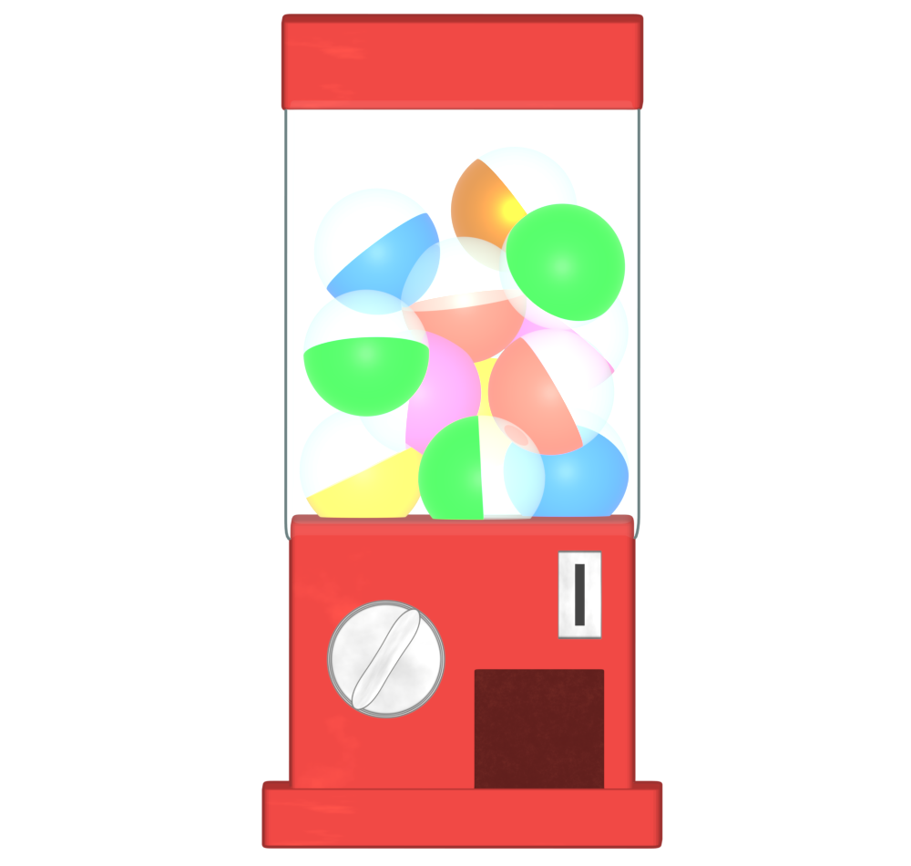 ガチャガチャのイラスト