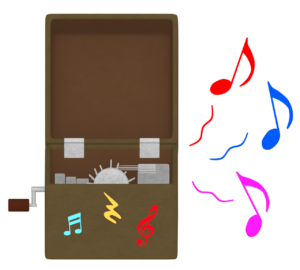 オルゴールのイラスト