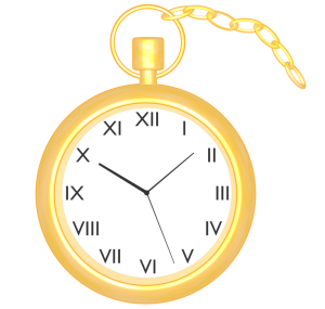 懐中時計のイラスト