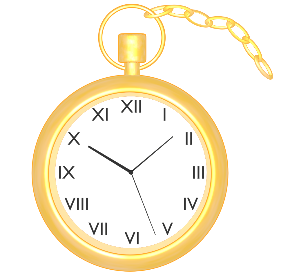 懐中時計のイラスト