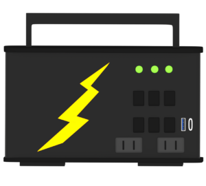 ポータブル蓄電池のイラスト