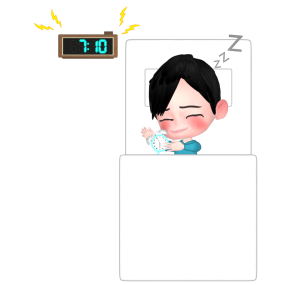二度寝のイラスト