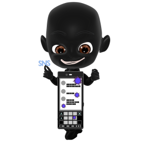 SNS なりすましのイラスト