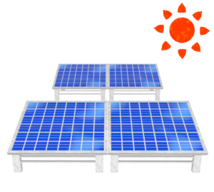 太陽光発電のイラスト