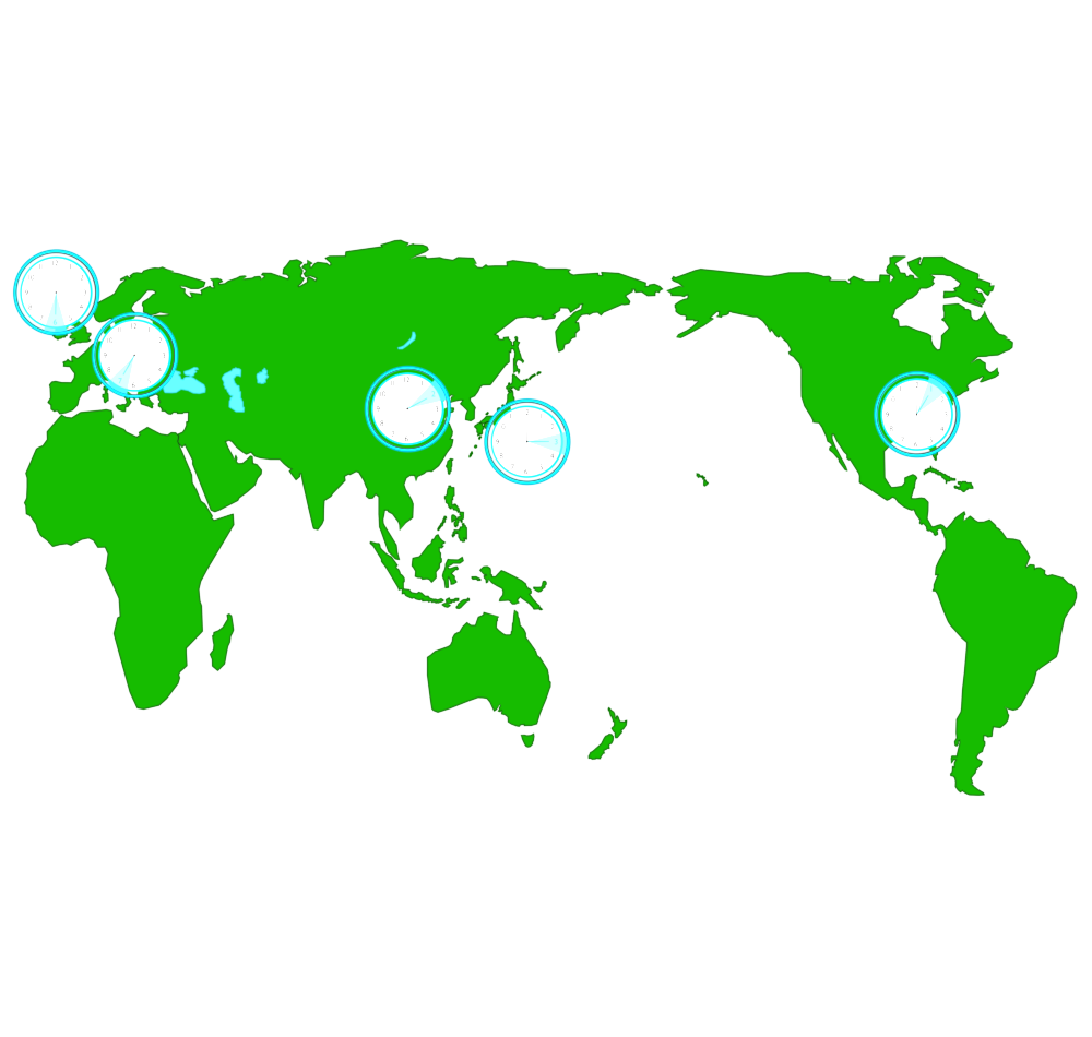 時差のイラスト