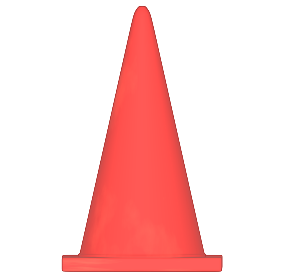 カラーコーンのイラスト