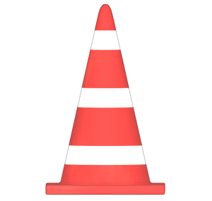 三角コーンのイラスト