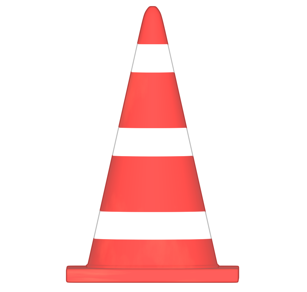 三角コーンのイラスト