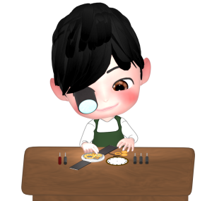 時計を修理する人のイラスト