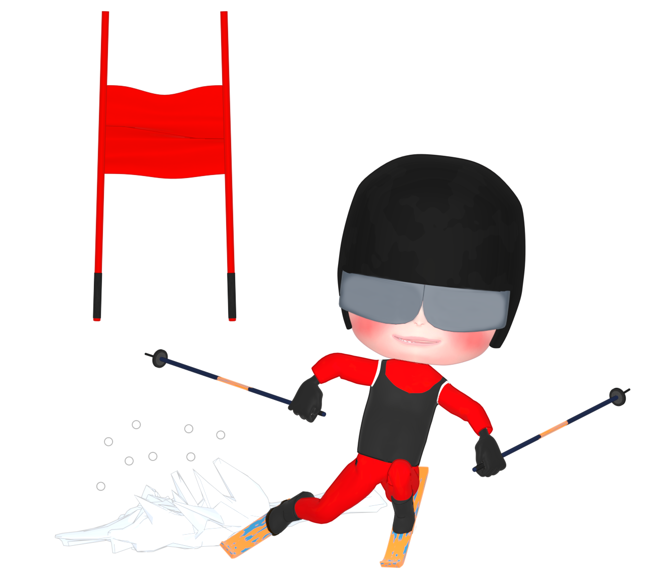 アルペンスキーのイラスト