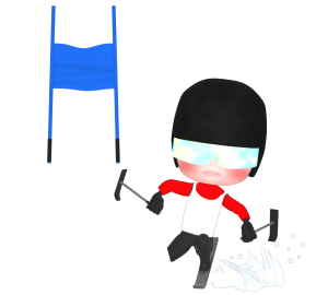 アルペンスキー パラリンピックのイラスト