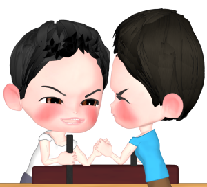 アームレスリングのイラスト