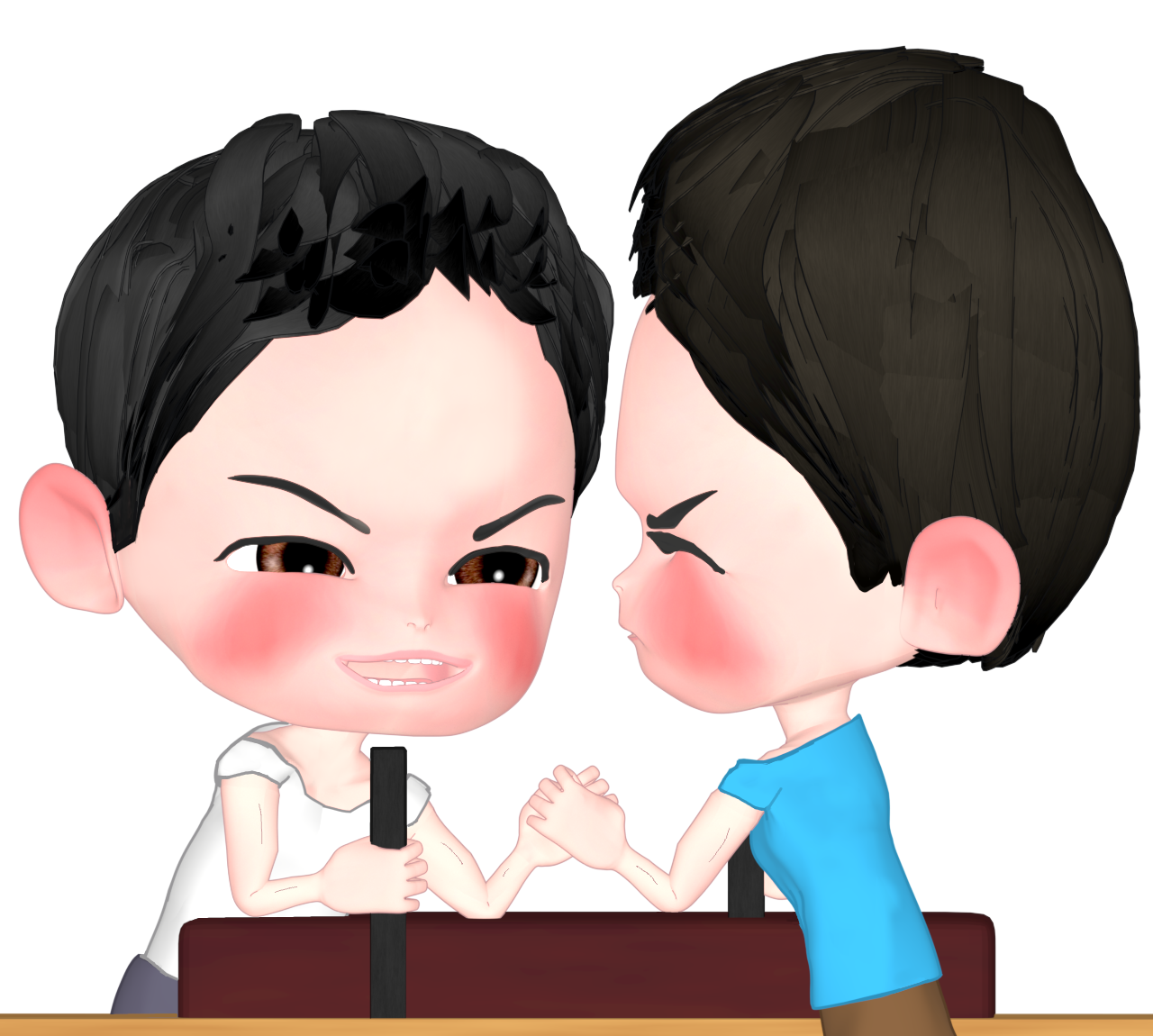 アームレスリングのイラスト