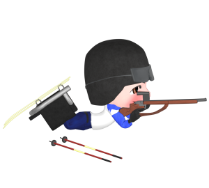 バイアスロン パラリンピックのイラスト