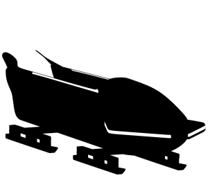 ボブスレーのシルエット