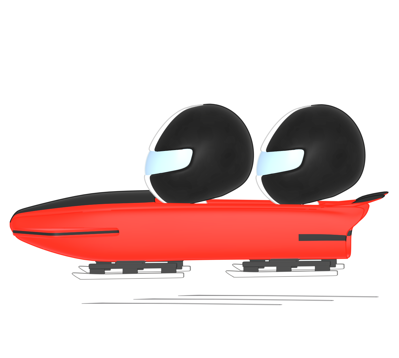 ボブスレー ２人乗りのイラスト