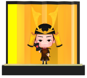 こどもの日 かわいい五月人形のイラスト