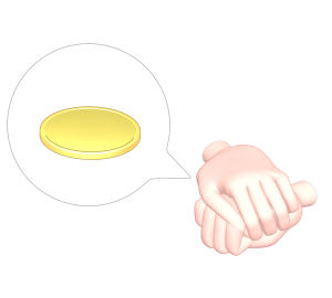 コイントス 裏・表どっち？のイラスト