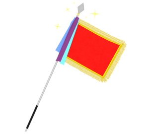 かっこいい優勝旗のイラスト