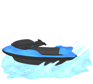水上バイクのイラスト