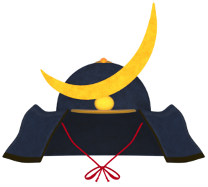かっこいい兜のイラスト