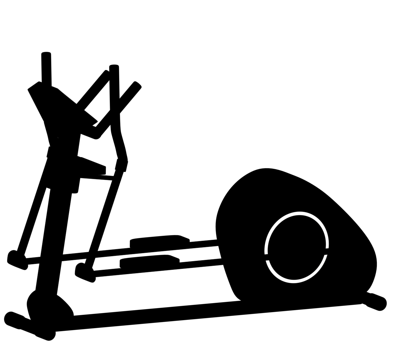 クロストレーナーのシルエット