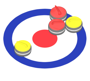 カーリングのイラスト