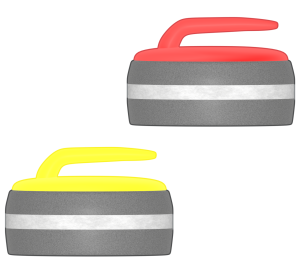 カーリングストーンのイラスト