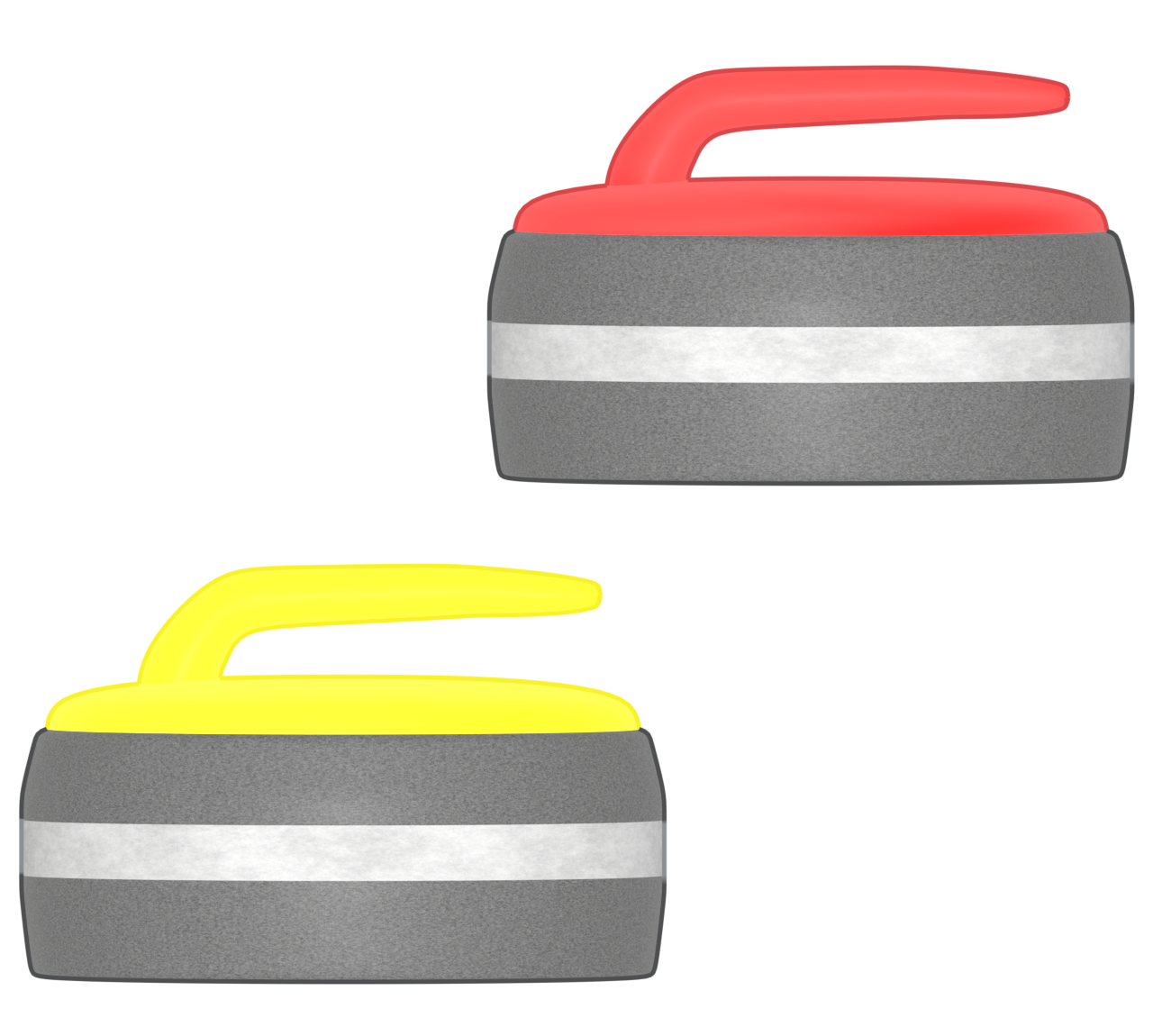 カーリングストーンのイラスト