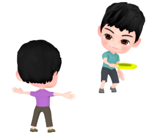 ドッジビーのイラスト