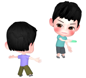 ドッジビーのイラスト