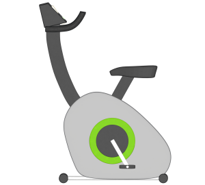 エアロバイクのイラスト