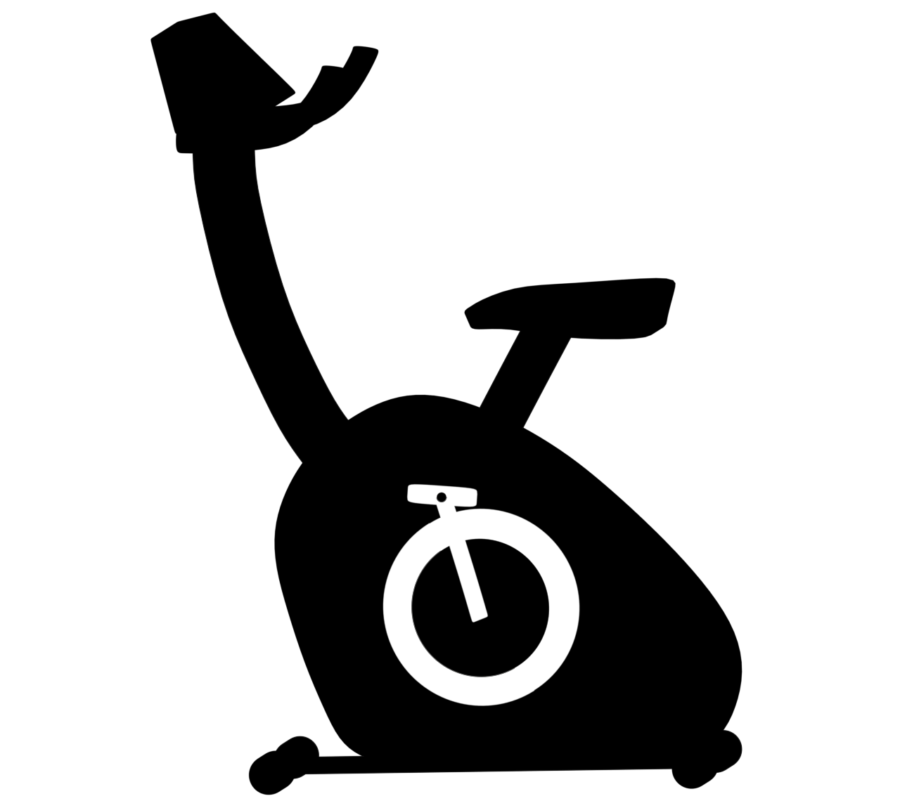 エアロバイクのシルエット