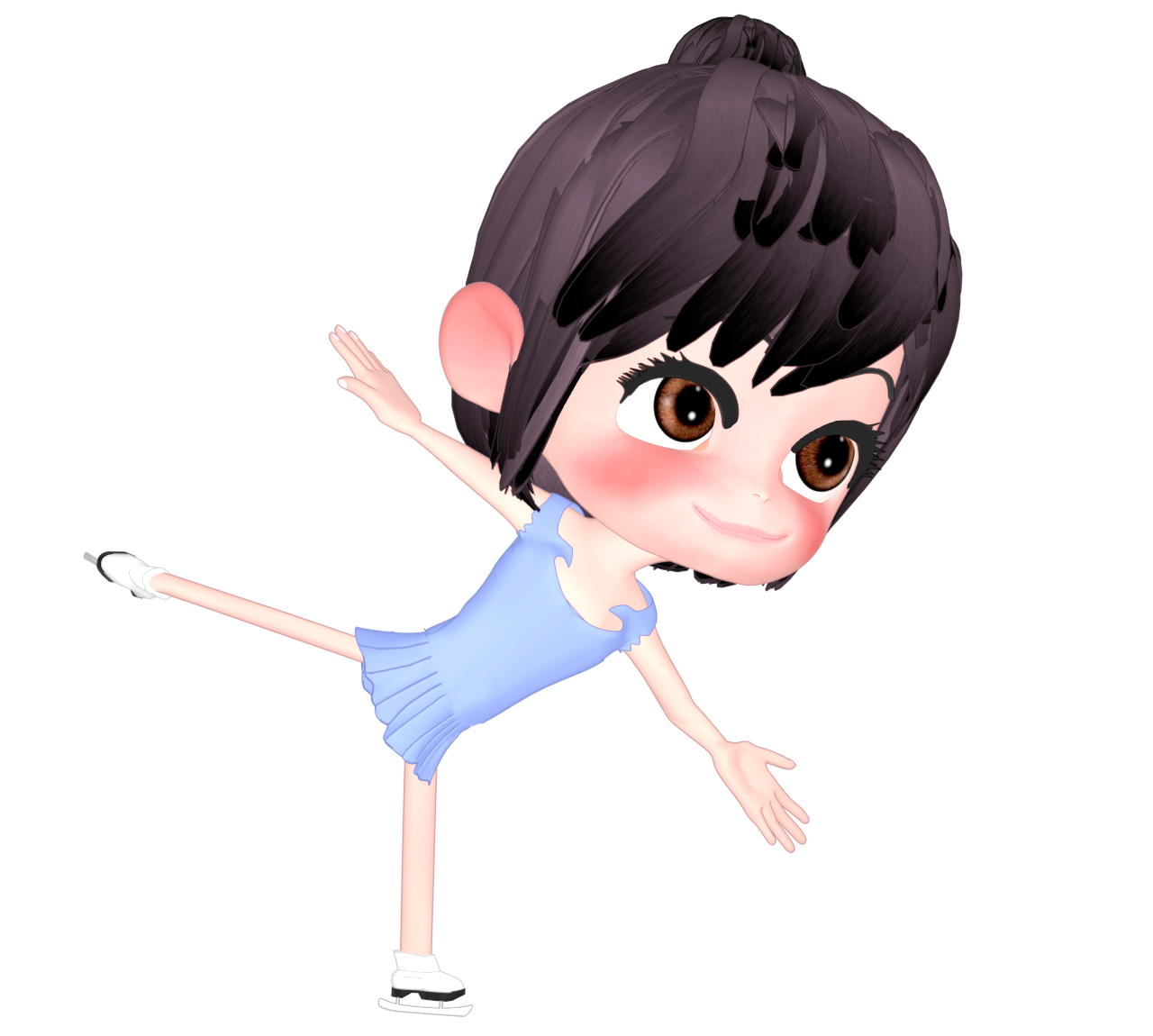 フィギュアスケート 女子のイラスト