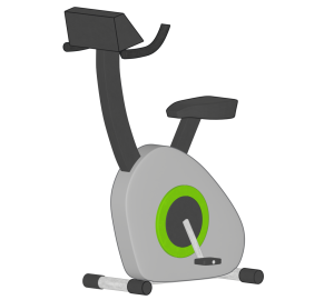 フィットネスバイクのイラスト