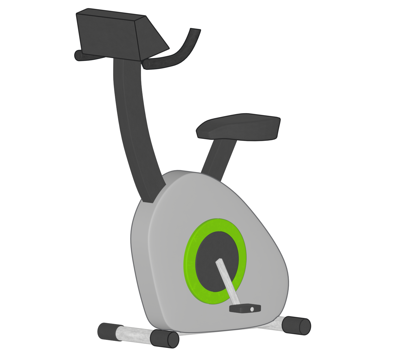 フィットネスバイクのイラスト