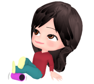 フォームローラーを使う人のイラスト
