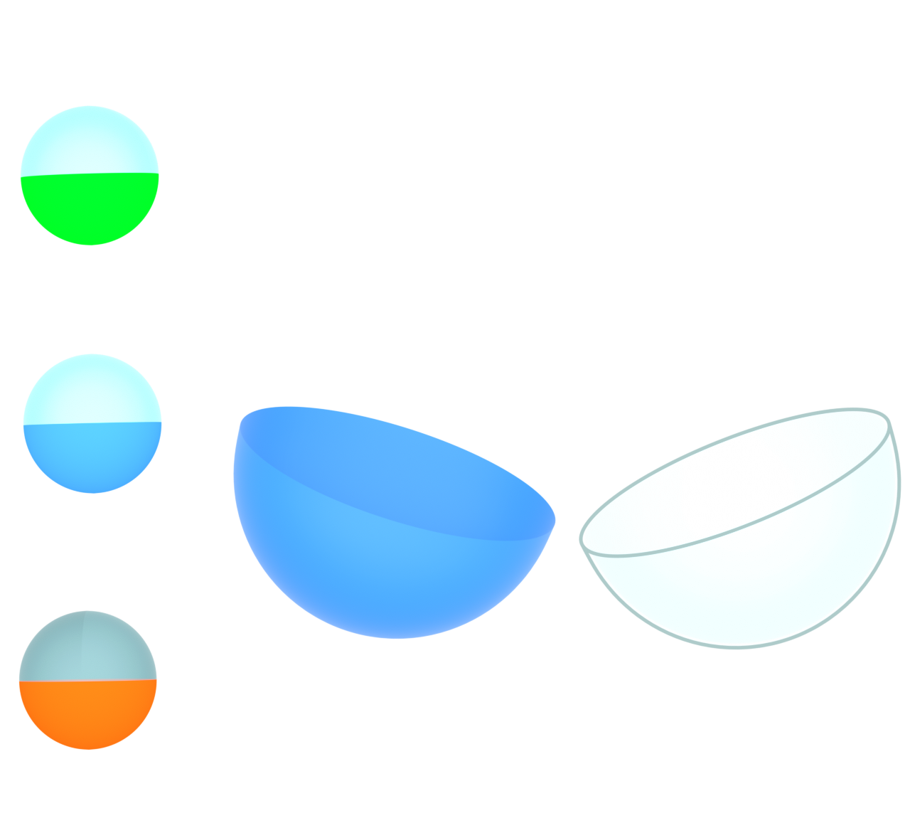 ガチャガチャのカプセルのイラスト