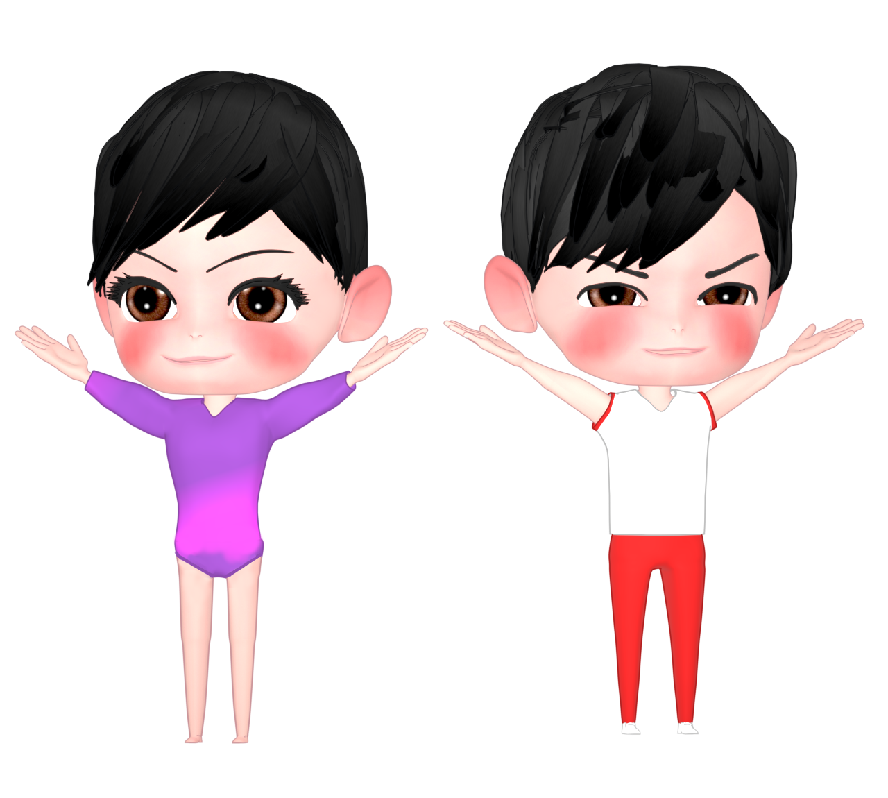 体操選手のイラスト