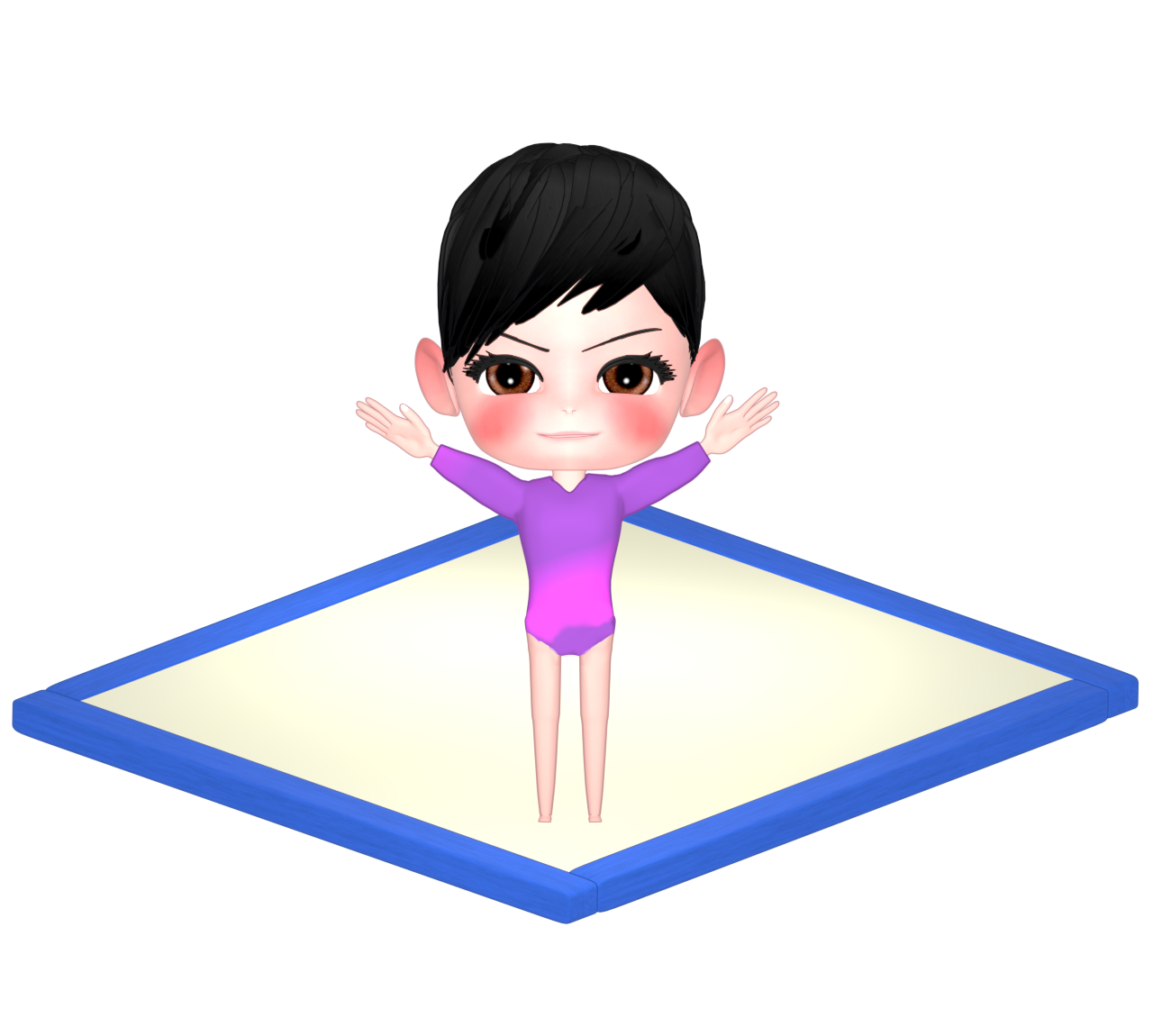 体操競技 床運動のイラスト