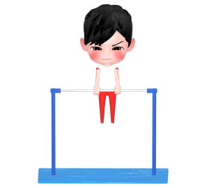 体操競技 鉄棒のイラスト