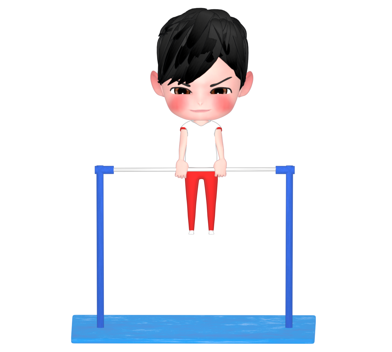 体操競技 鉄棒のイラスト