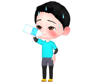 水分補給のイラスト