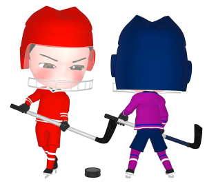 アイスホッケーのイラスト